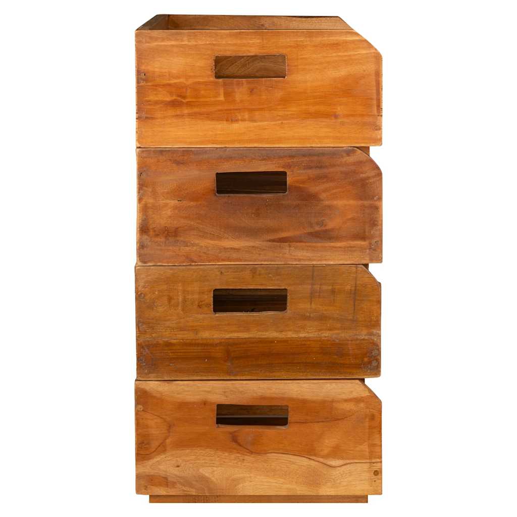 Wine Racks 4 Pcs For 16 Bottles Solid Mahogany Wood