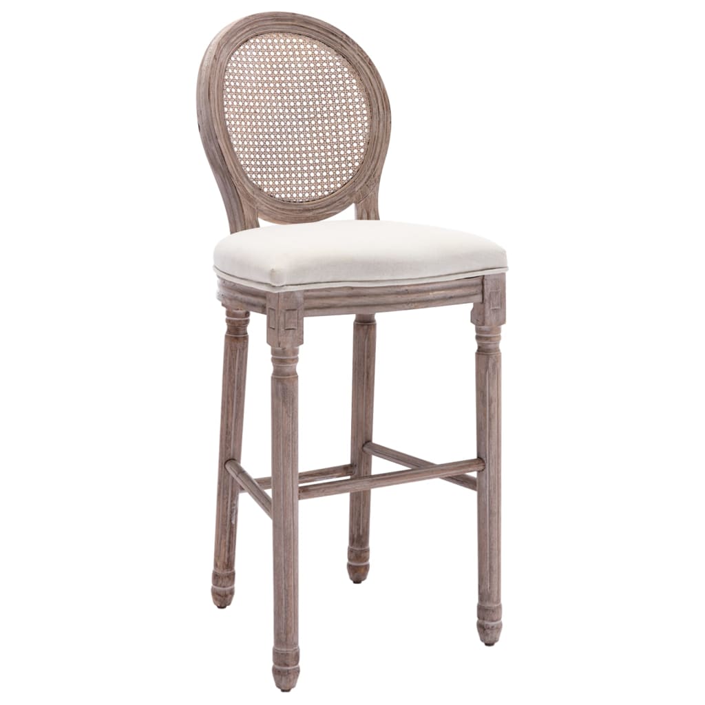 Bar Chair Set Of 2 Cream White