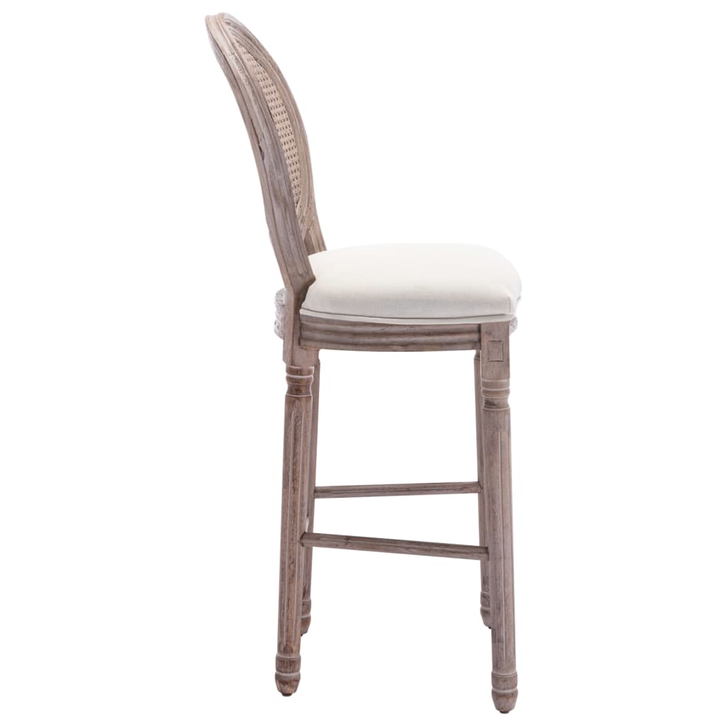 Bar Chair Set Of 2 Cream White