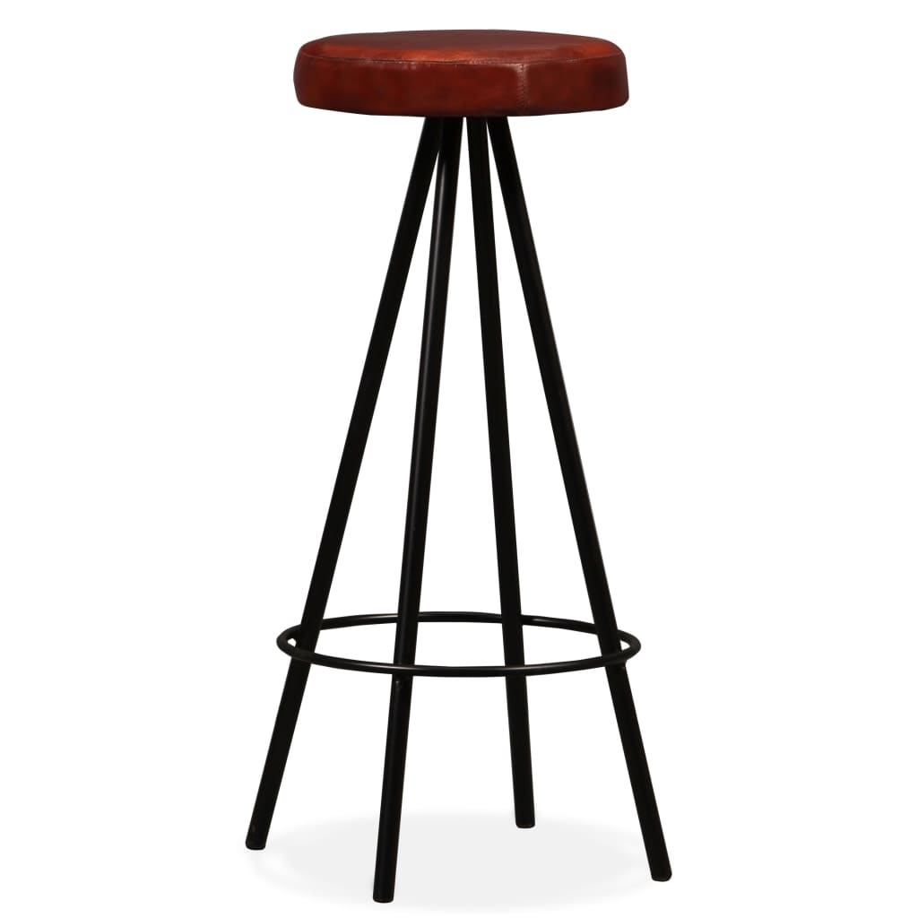 Bar Set Brown And Black Solid Reclaimed Wood Industrial Durable