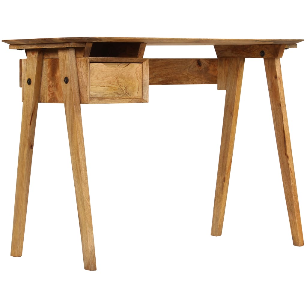 Writing Desk Natural Mango Wood Solid Mango Wood Medium
