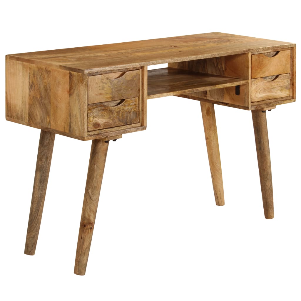 Writing Desk Varies By Piece Solid Mango Wood 45.3 X 18.5 X 29.9 In