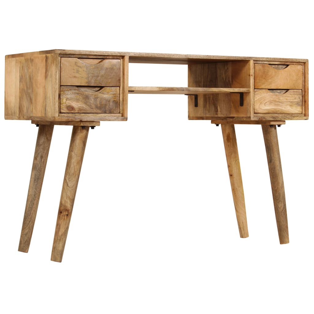 Writing Desk Varies By Piece Solid Mango Wood 45.3 X 18.5 X 29.9 In