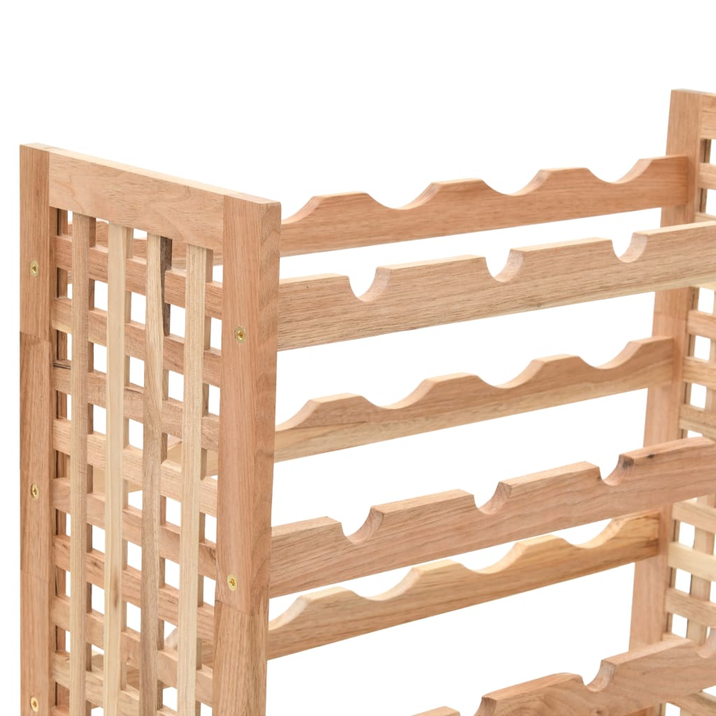 Wine Rack For 25 Bottles Solid Walnut Wood 24.8"X9.8"X28.7"