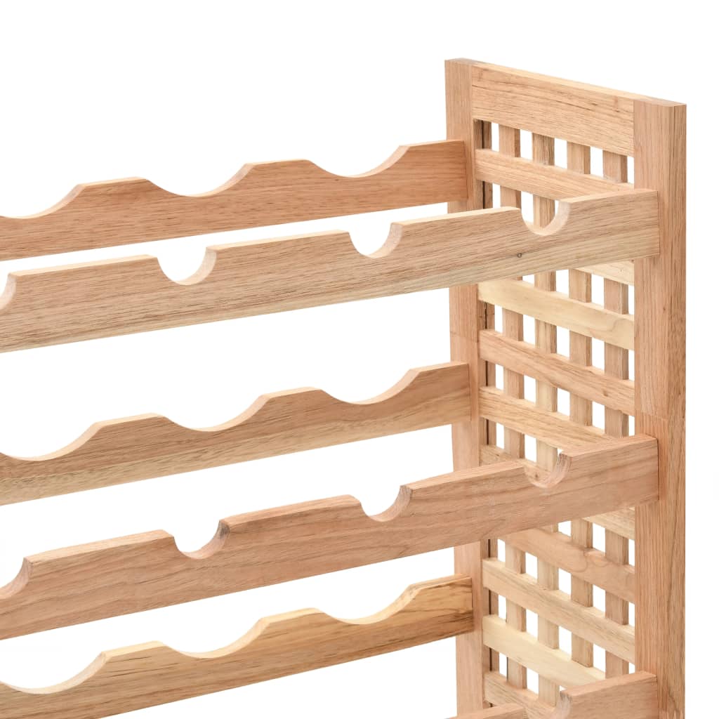 Wine Rack For 25 Bottles Solid Walnut Wood 24.8"X9.8"X28.7"