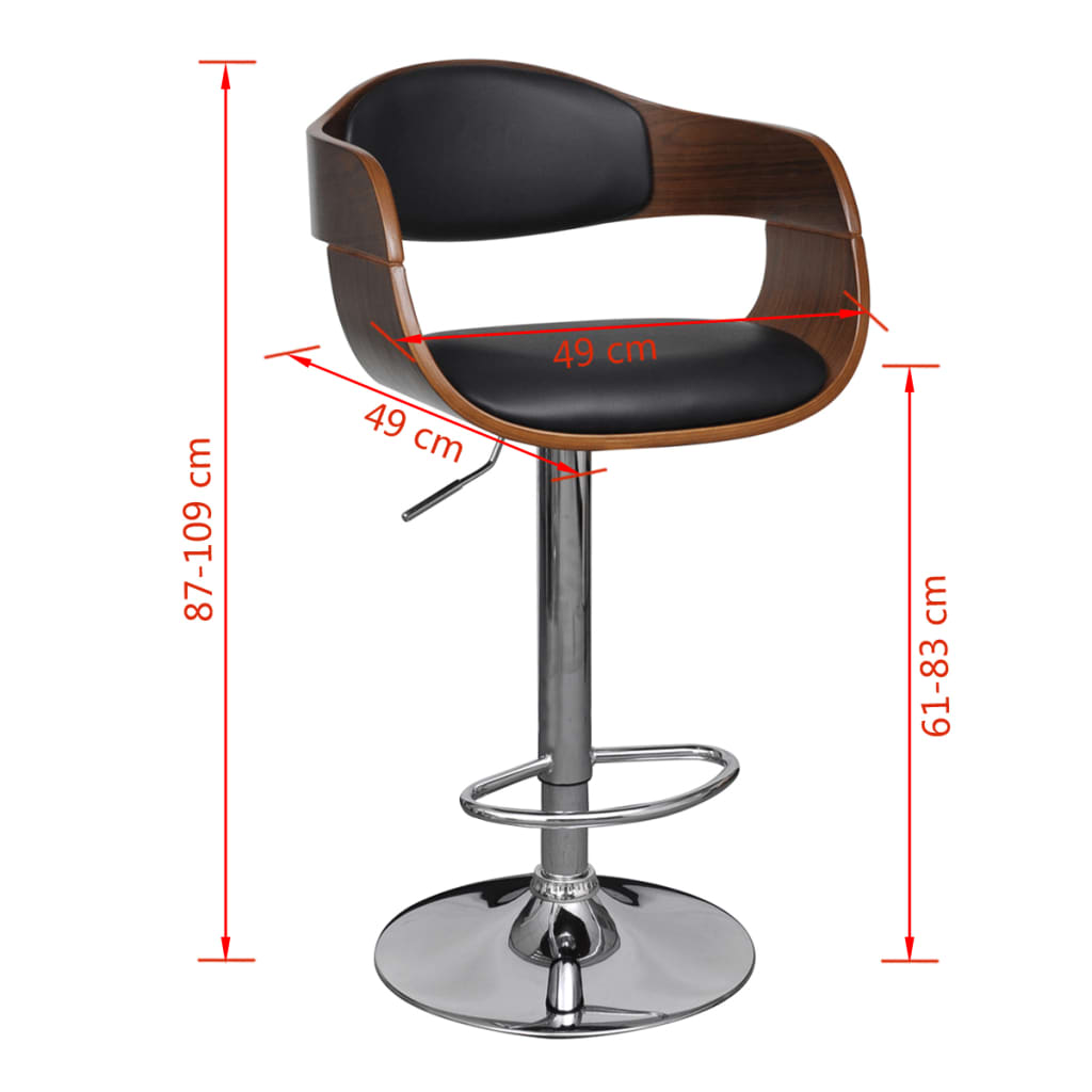 Bar Stool Black And Brown