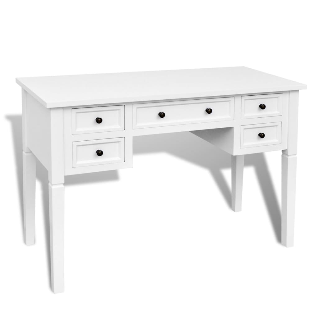 Writing Desk Mdf And Pine Wood 43.1 In × 17.7 In × 30.5 In