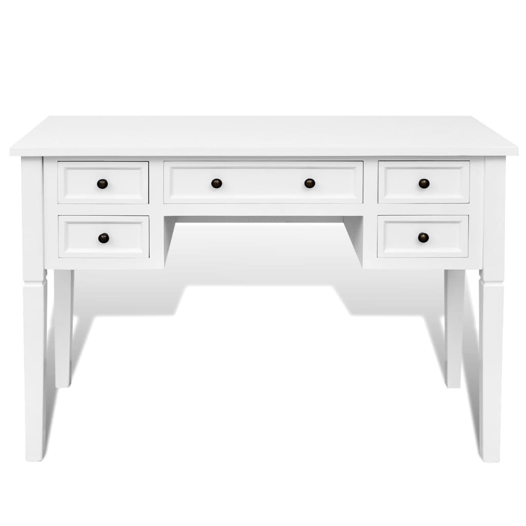 Writing Desk Mdf And Pine Wood 43.1 In × 17.7 In × 30.5 In