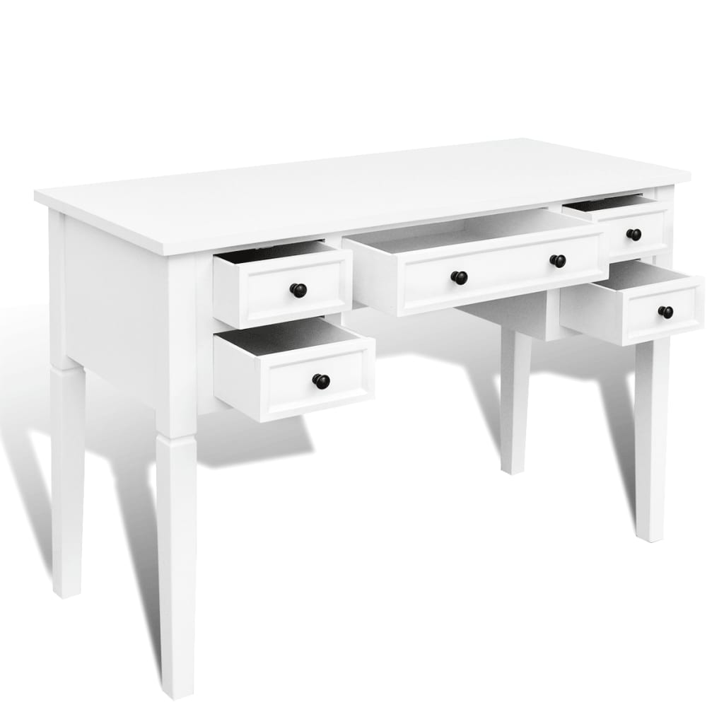 Writing Desk Mdf And Pine Wood 43.1 In × 17.7 In × 30.5 In