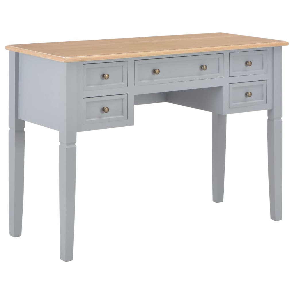 Writing Desk Mdf And Pine Wood 43.1 In × 17.7 In × 30.5 In