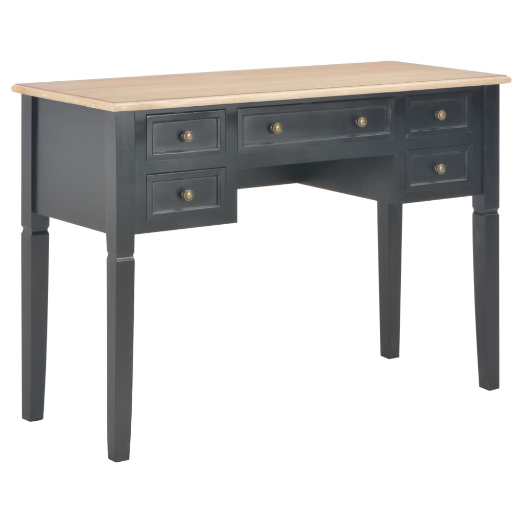 Writing Desk Mdf And Pine Wood 43.1 In × 17.7 In × 30.5 In