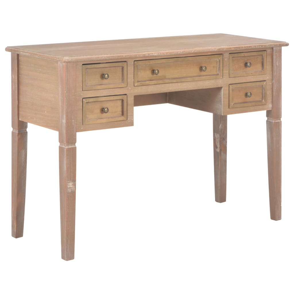Writing Desk Mdf And Pine Wood 43.1 In × 17.7 In × 30.5 In