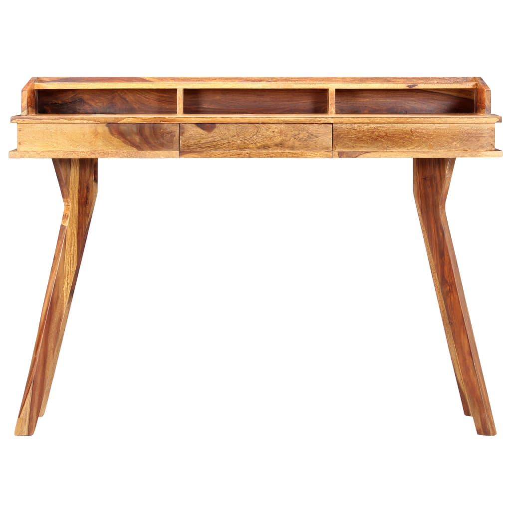 Writing Desk Brown Solid Sheesham Wood Medium Writing Desk