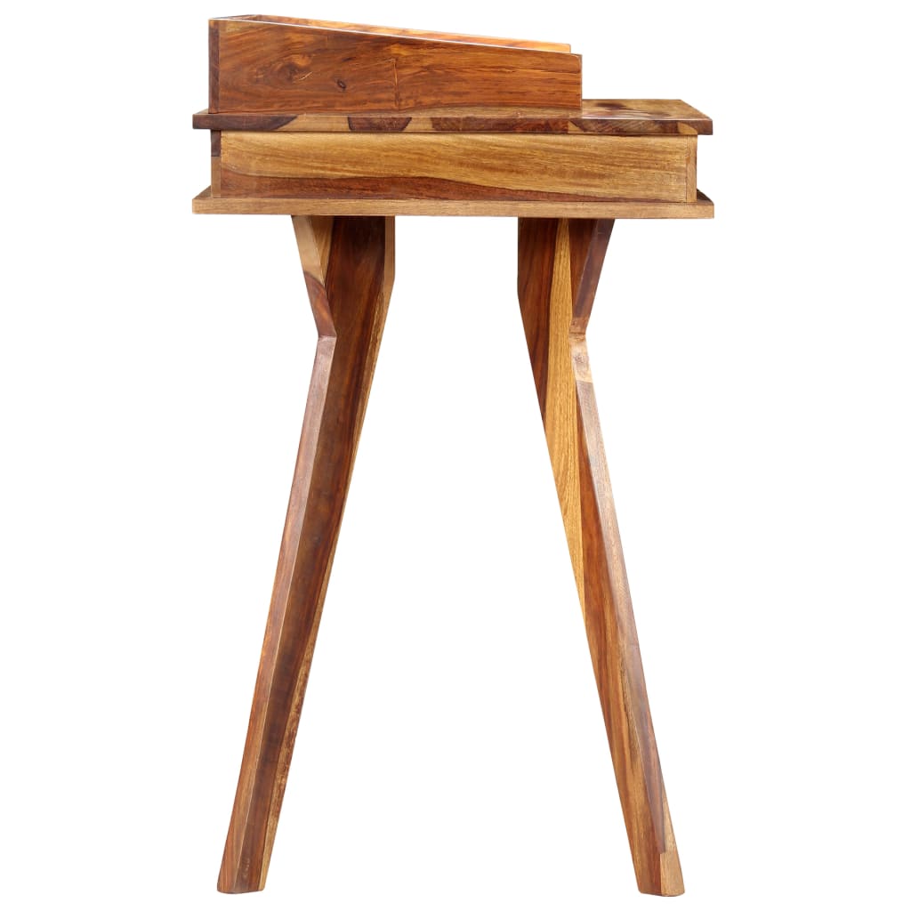 Writing Desk Brown Solid Sheesham Wood Medium Writing Desk