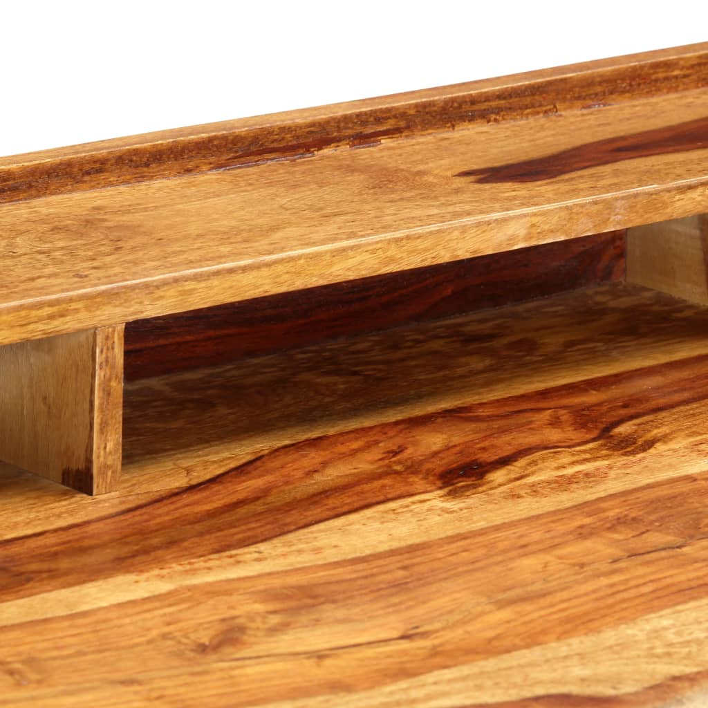 Writing Desk Brown Solid Sheesham Wood Medium Writing Desk
