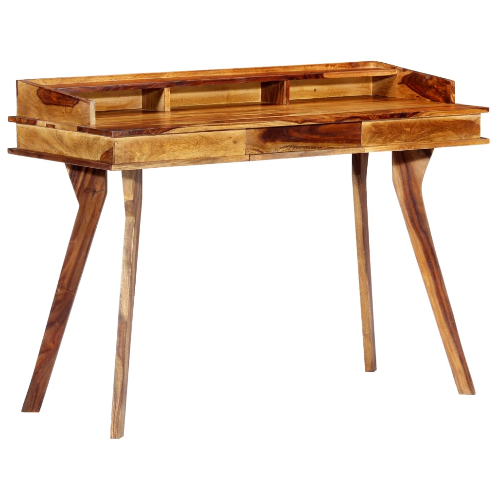 Writing Desk Brown Solid Sheesham Wood Medium Writing Desk
