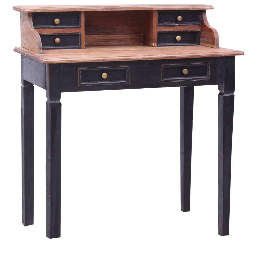 Writing Desk Warm Solid Mahogany Wood Medium Writing Desk