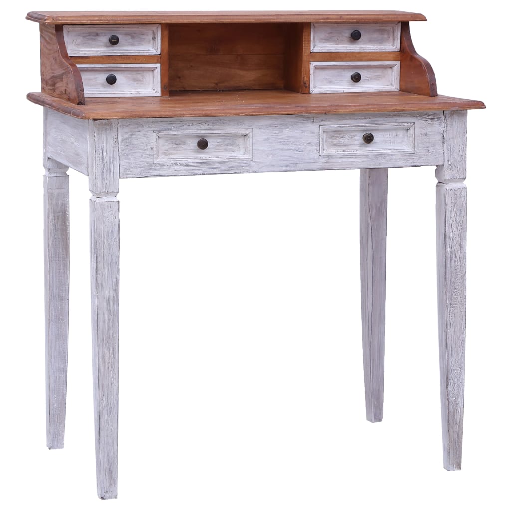 Writing Desk Warm Solid Mahogany Wood Medium Writing Desk