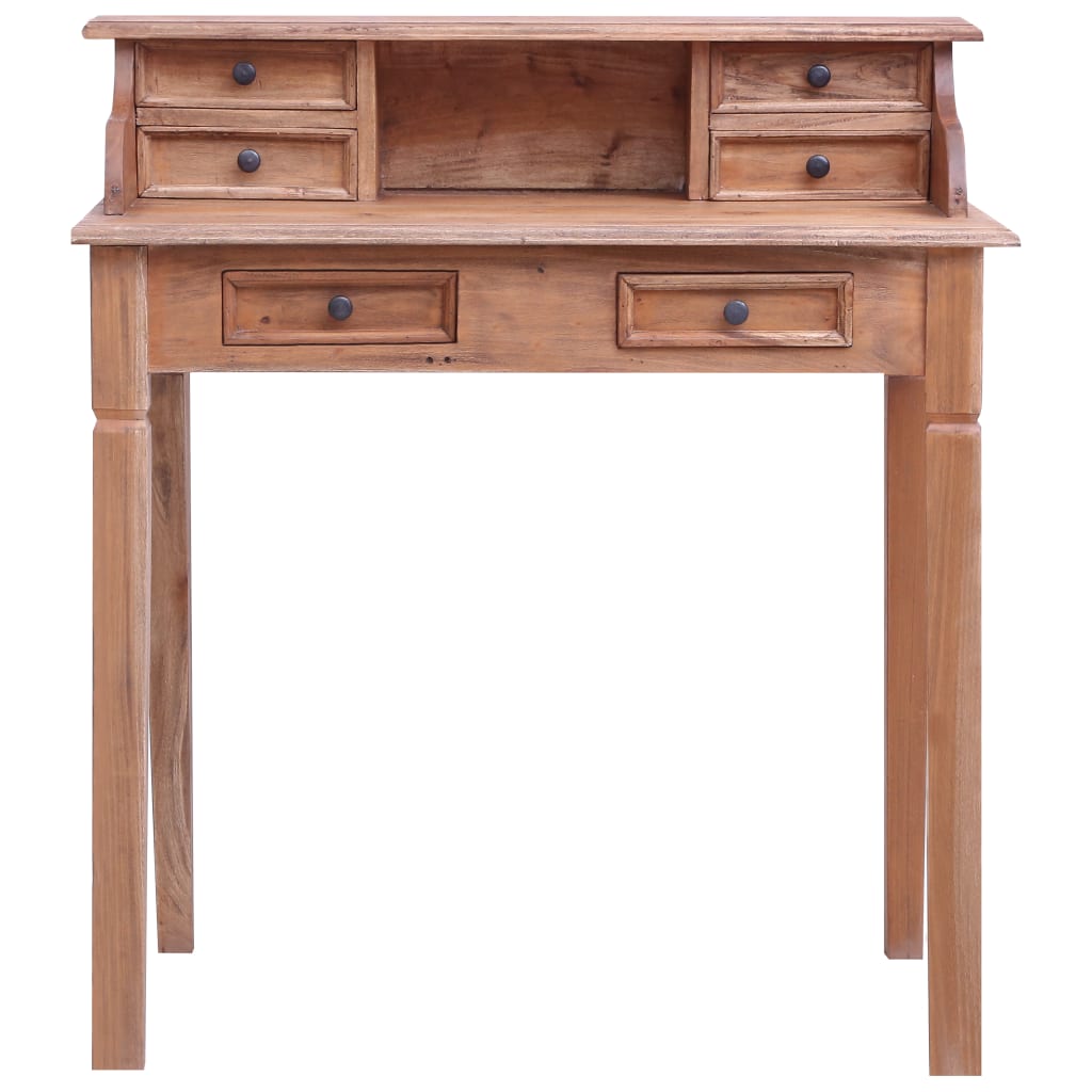 Writing Desk Warm Solid Mahogany Wood Medium Writing Desk