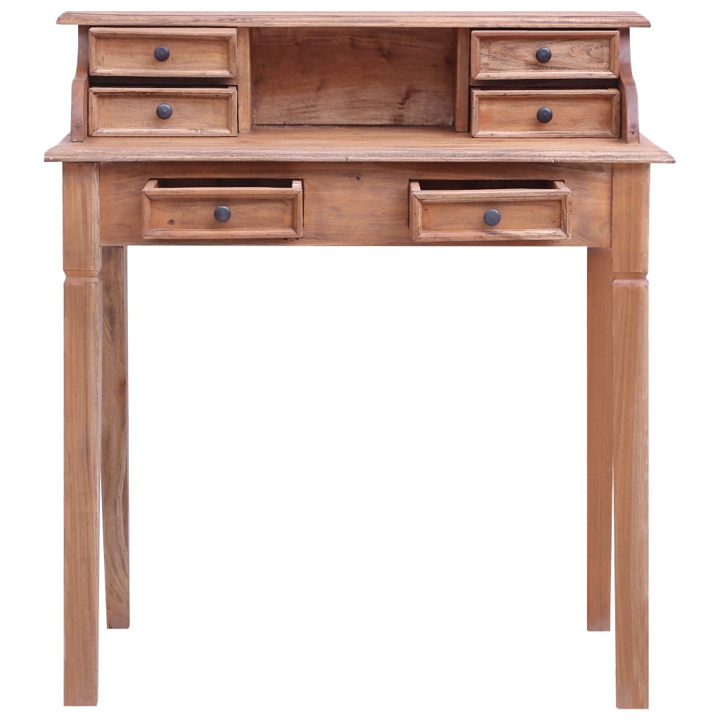 Writing Desk Warm Solid Mahogany Wood Medium Writing Desk