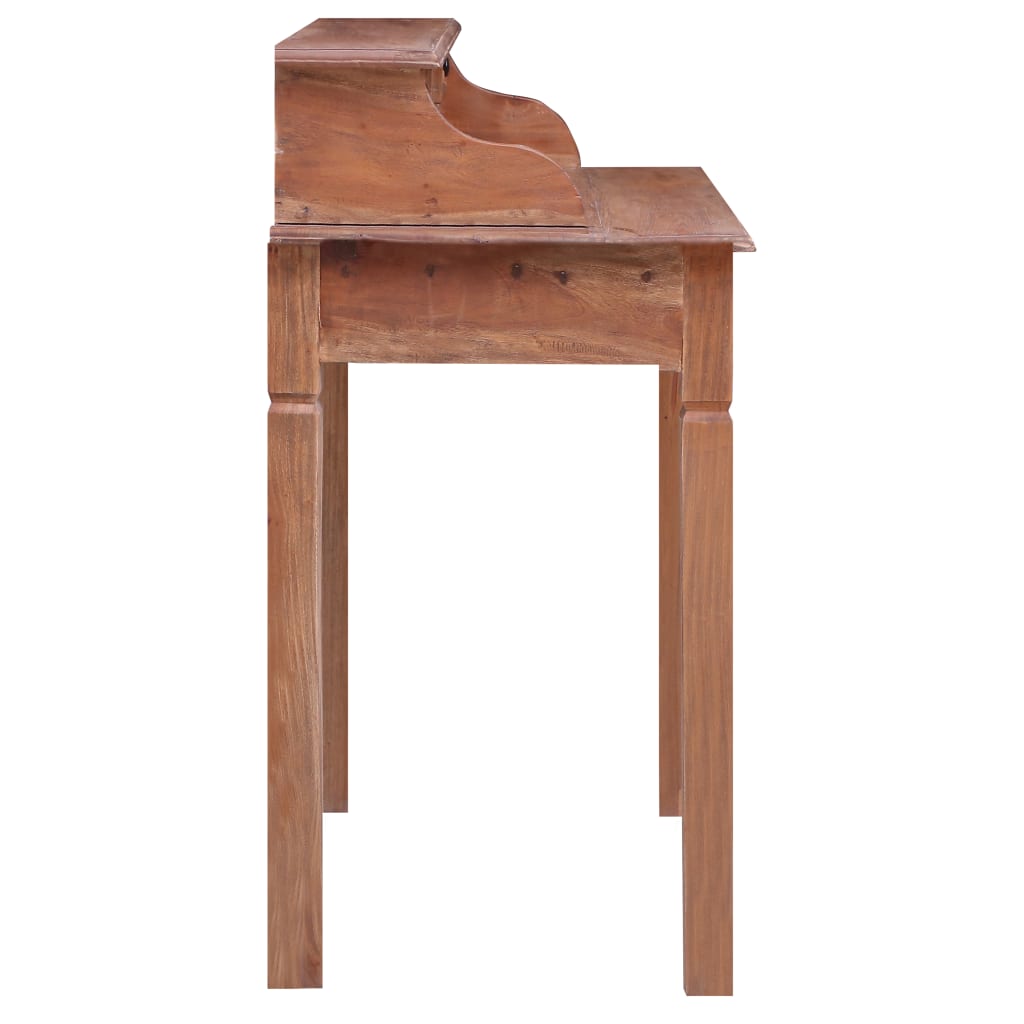 Writing Desk Warm Solid Mahogany Wood Medium Writing Desk