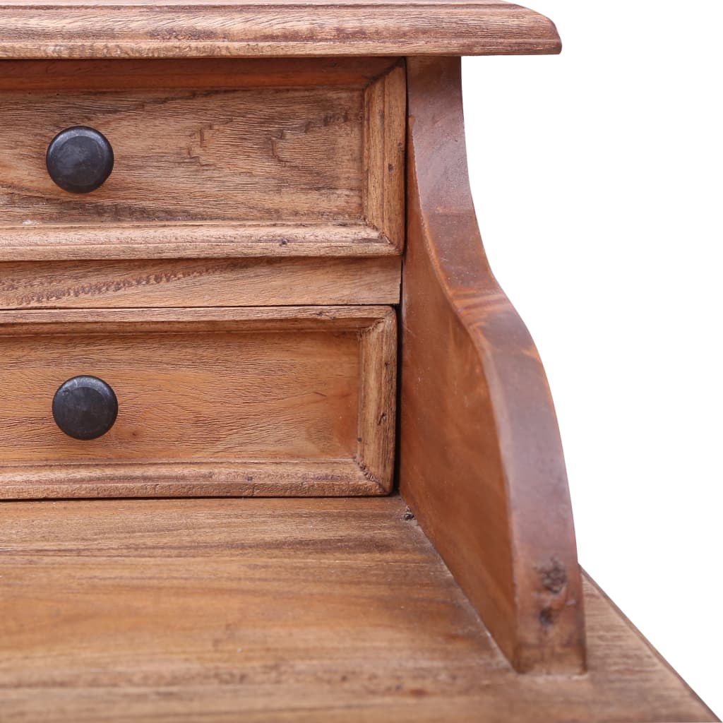 Writing Desk Warm Solid Mahogany Wood Medium Writing Desk