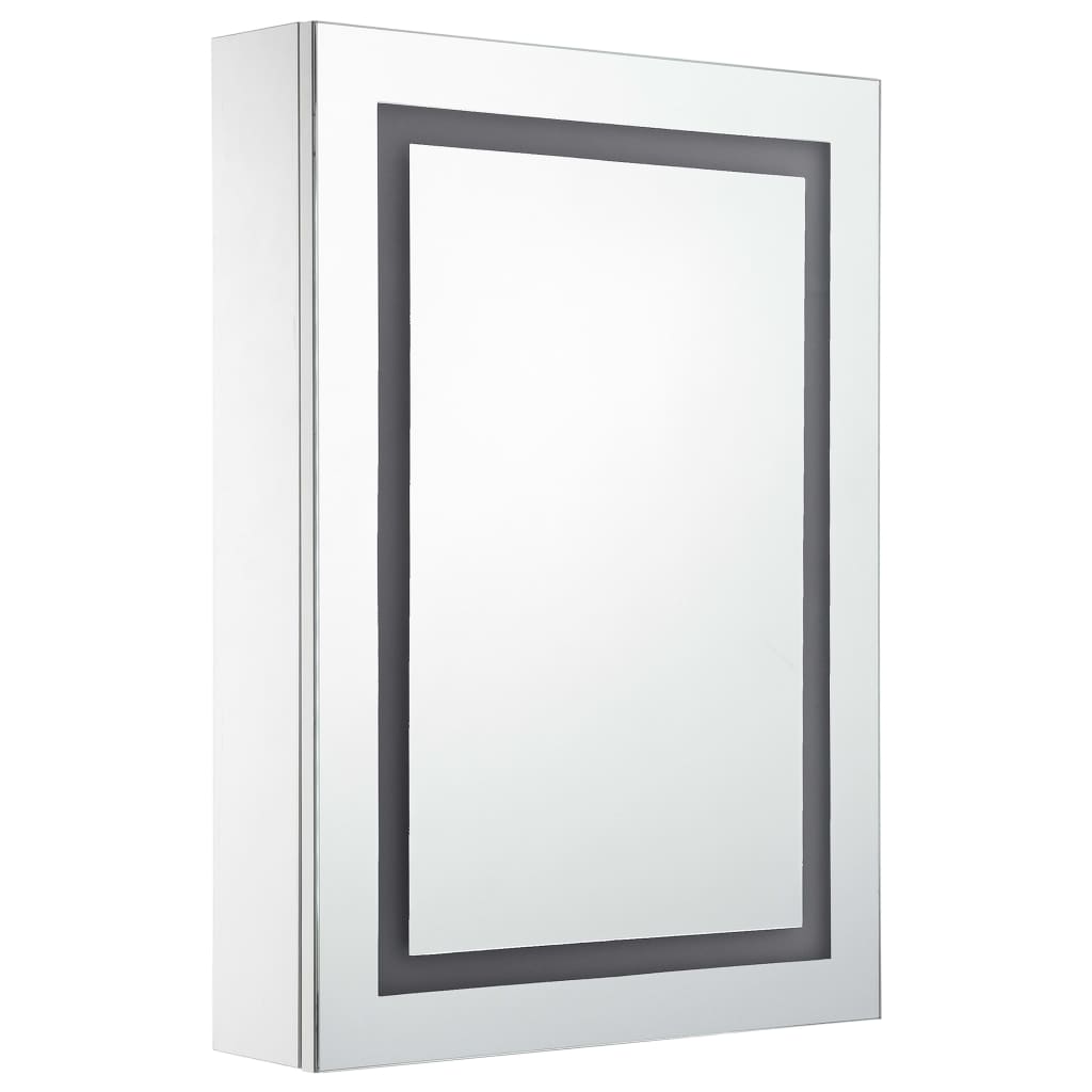 Bathroom Cabinet White And Silver
