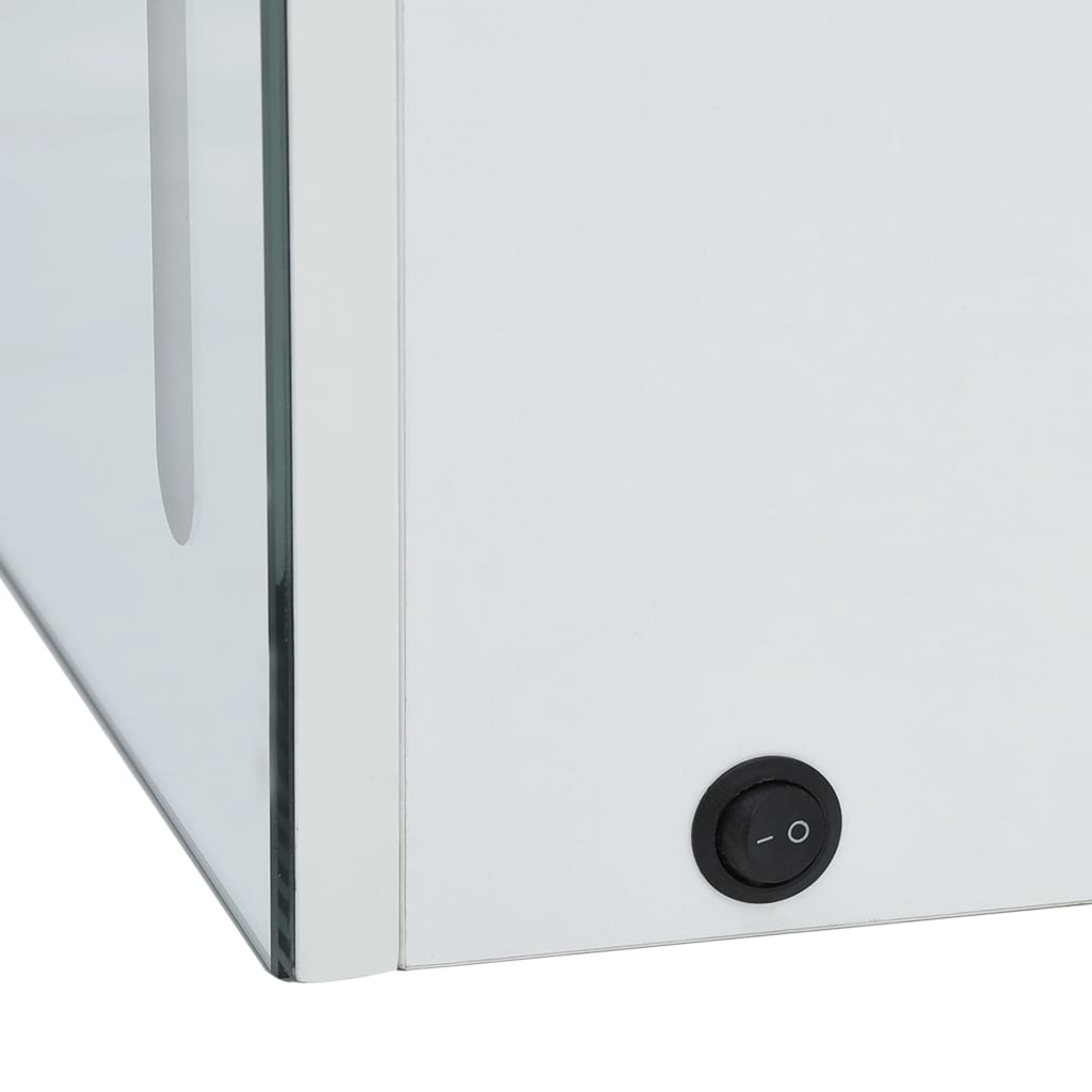 Bathroom Cabinet White And Silver