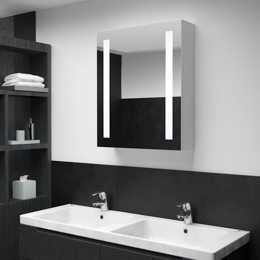 Bathroom Cabinet Mdf 19.7X5.1X27.6 In