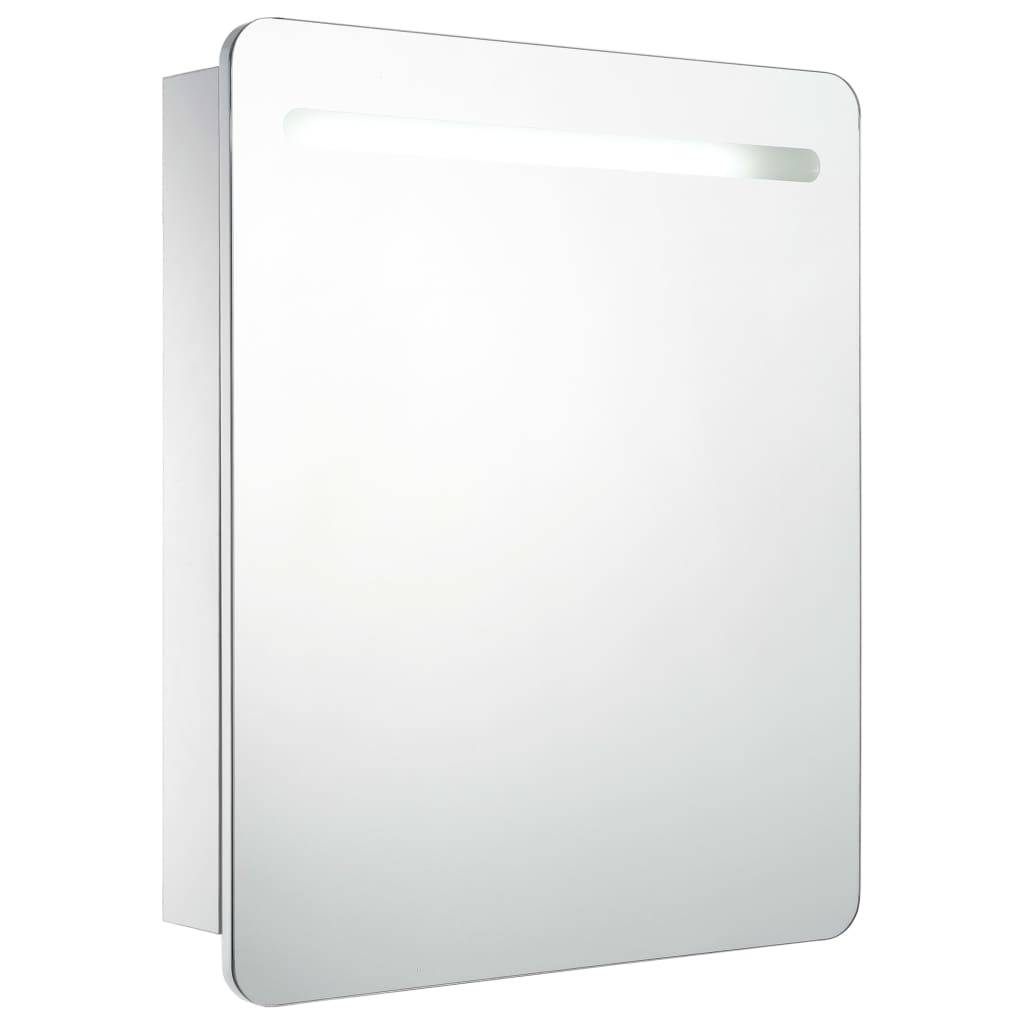 Bathroom Cabinet White And Silver