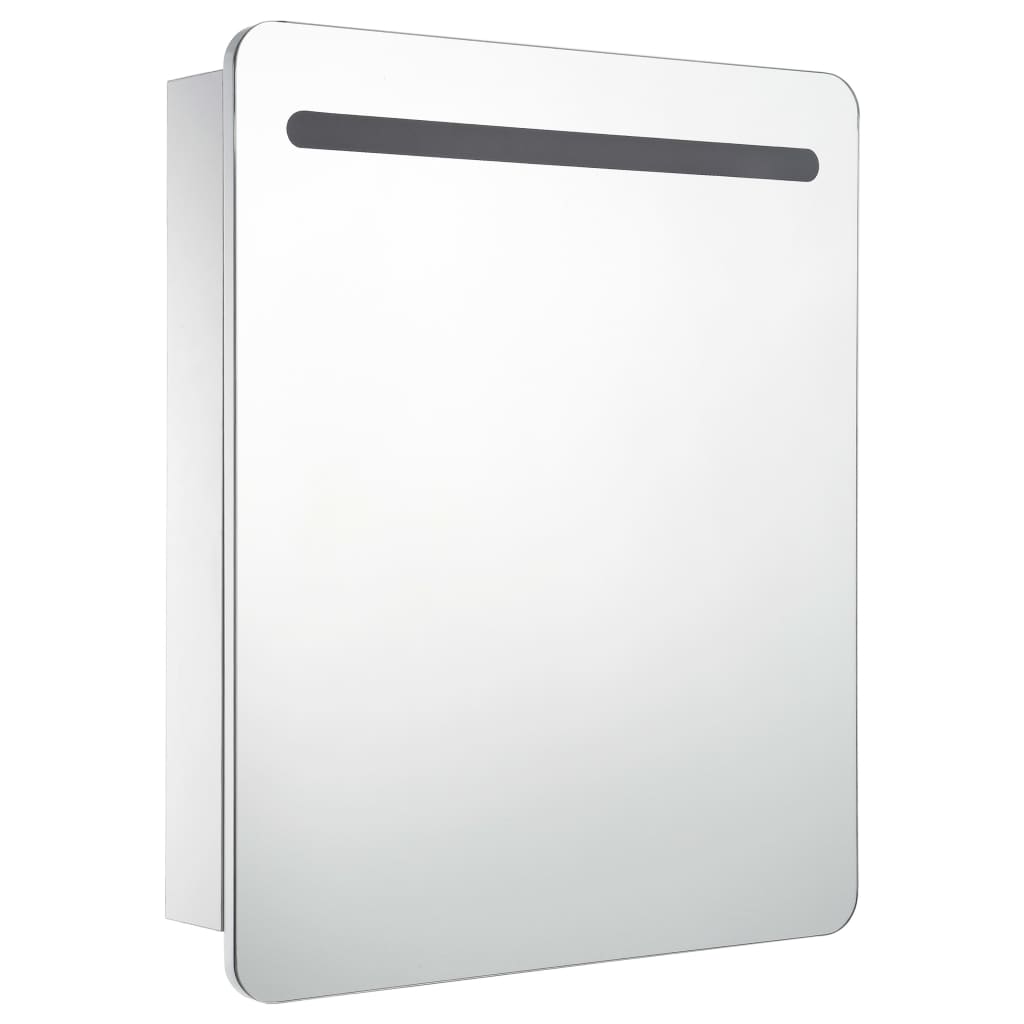 Bathroom Cabinet White And Silver