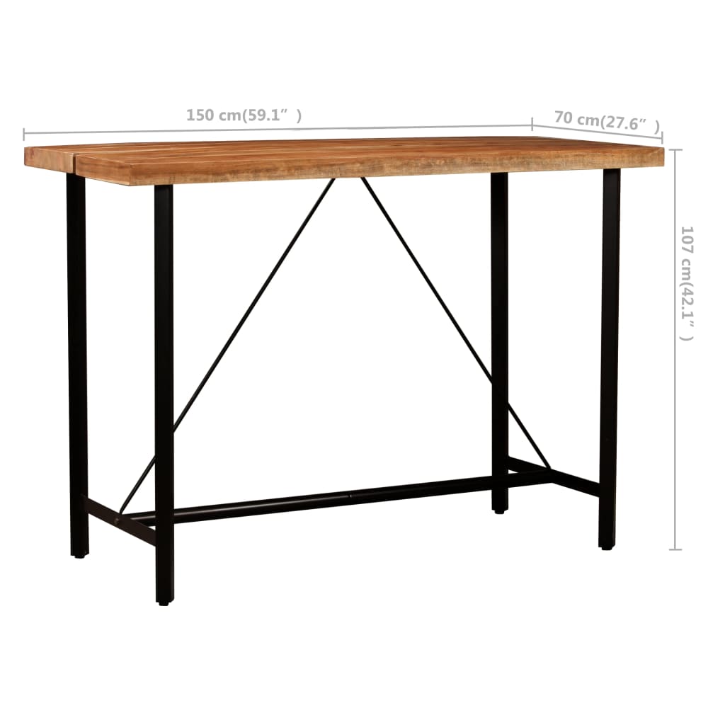 Bar Set Multicolor, Brown And Black And Steel