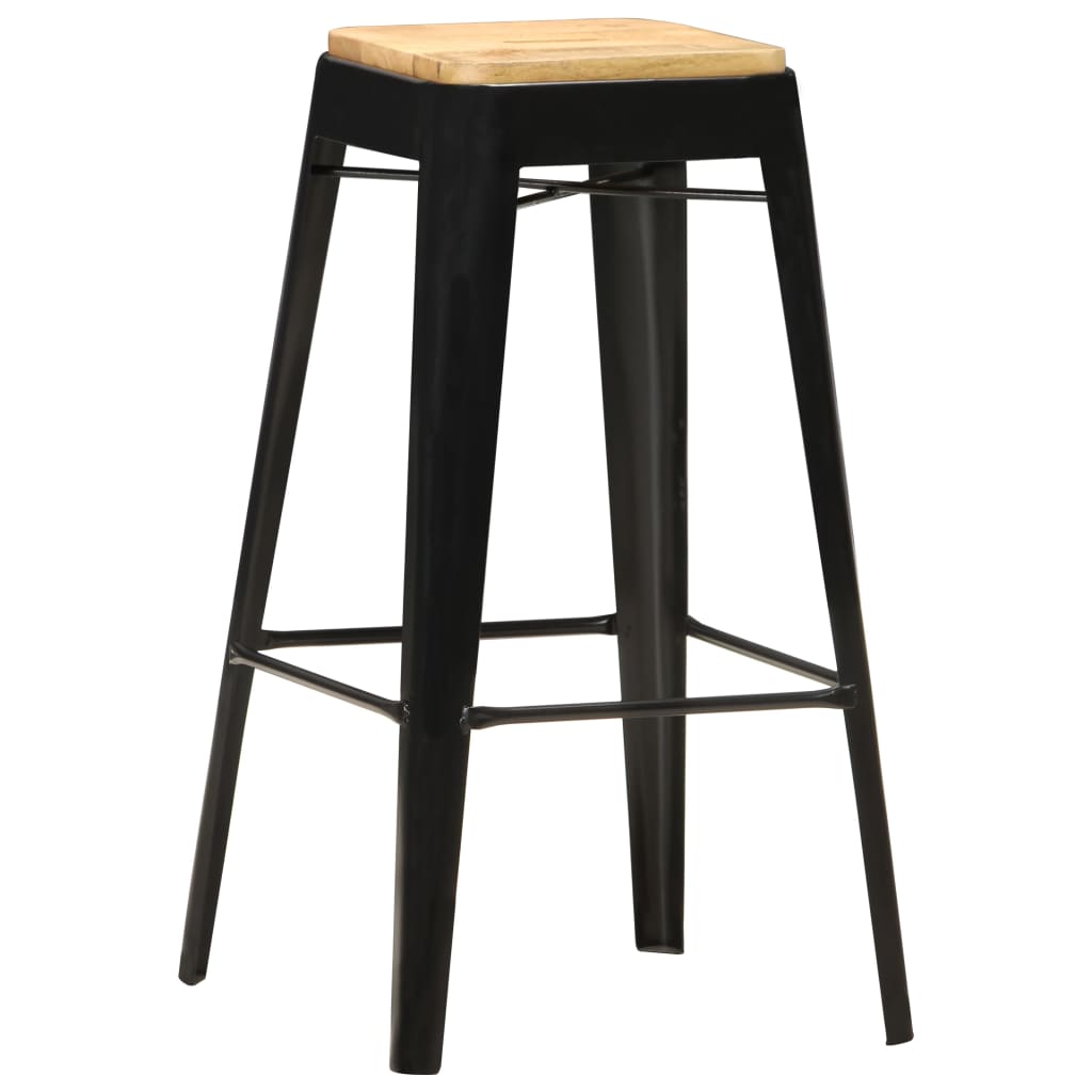 Bar Stool Set Of 4 And Brown