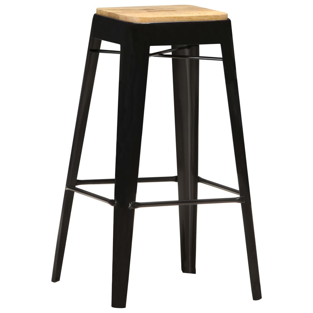 Bar Stool Set Of 4 And Brown