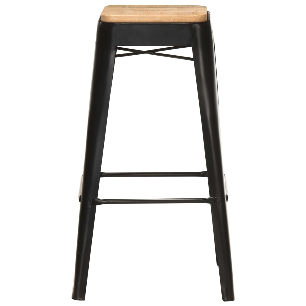 Bar Stool Set Of 4 And Brown