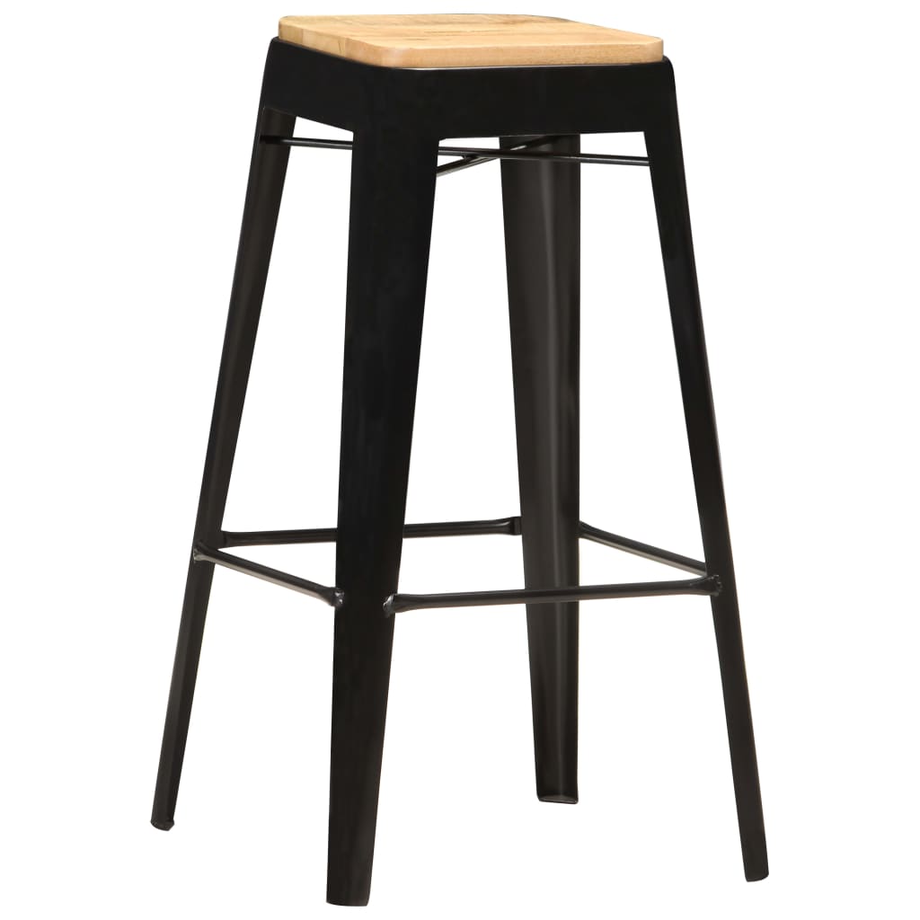 Bar Stool Set Of 4 And Brown