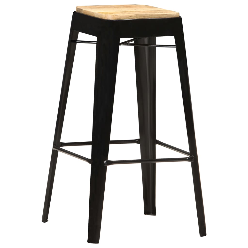 Bar Stool Set Of 4 And Brown
