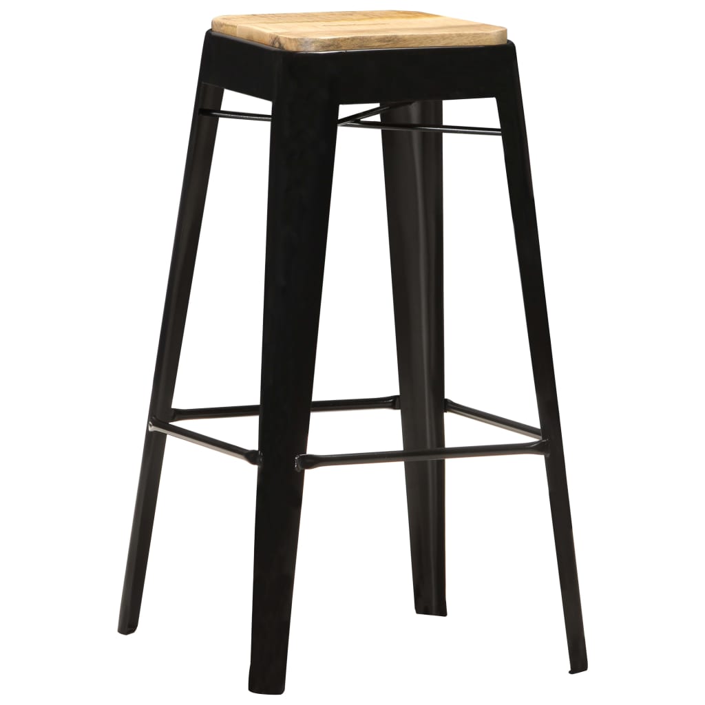 Bar Stool Set Of 4 And Brown