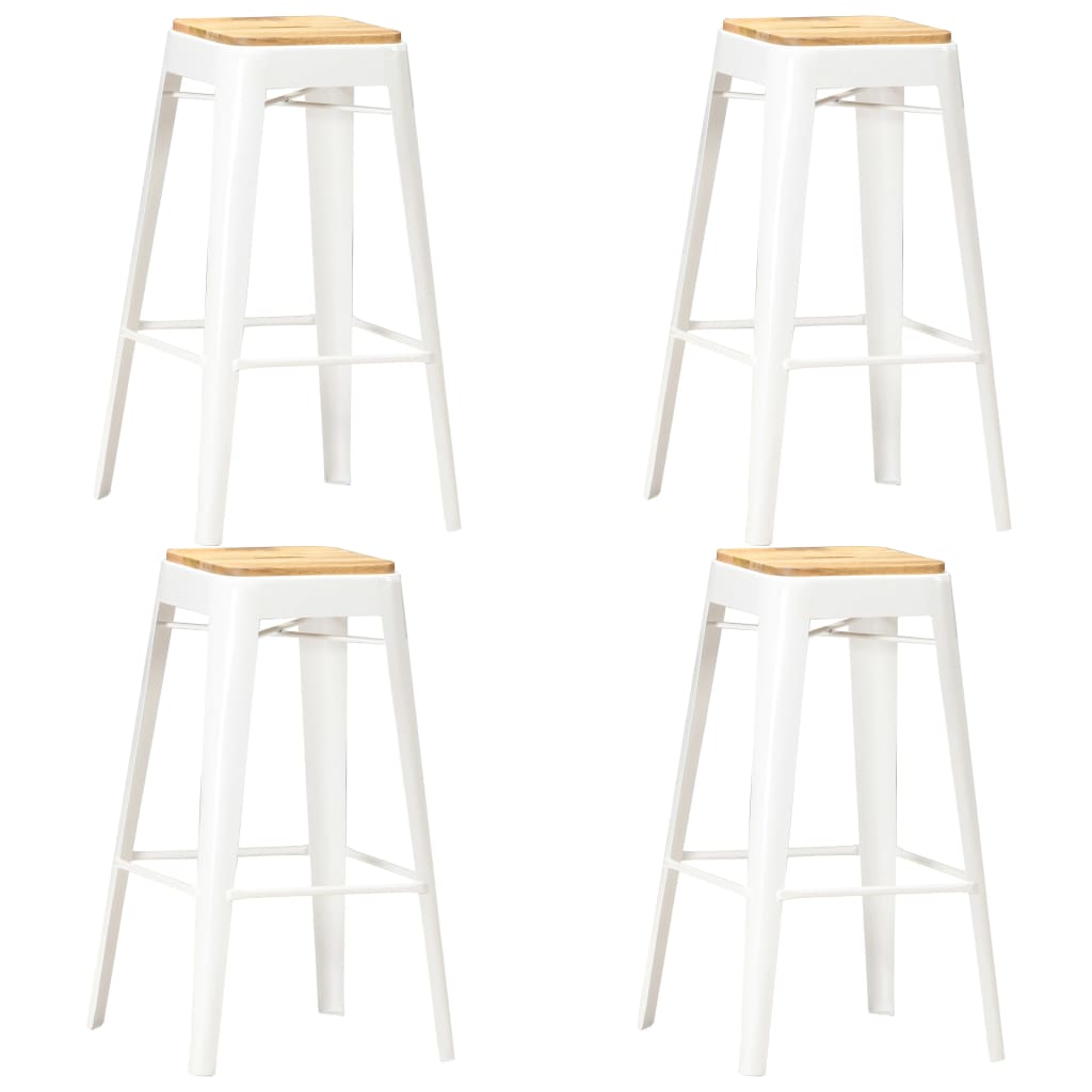Bar Stool Set Of 4 And Brown