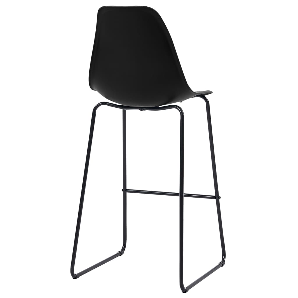 Bar Set Oak And Black Mdf, Plastic, Steel Standard Durable