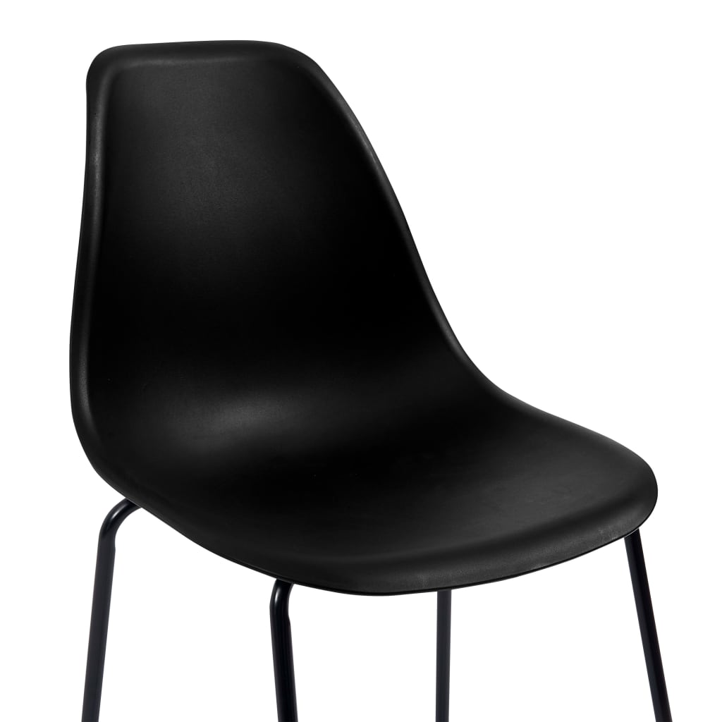 Bar Set Oak And Black Mdf, Plastic, Steel Standard Durable