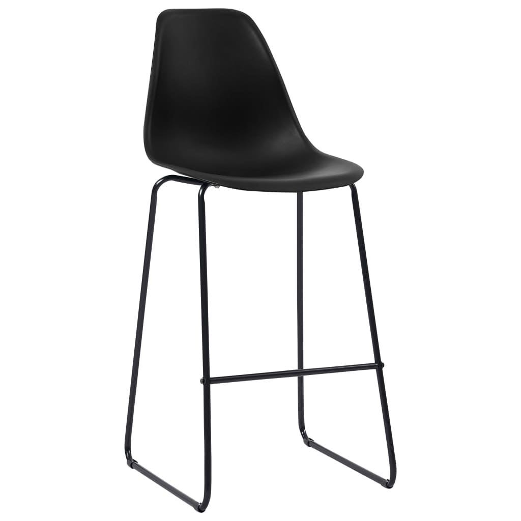 Bar Set Oak And Black Mdf, Plastic, Steel Standard Durable