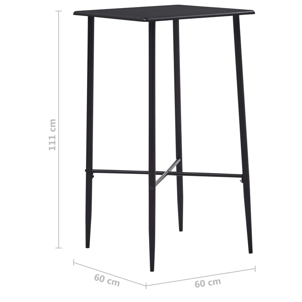 Bar Set Mdf Tabletop Medium Durable Bar Set Rectangular