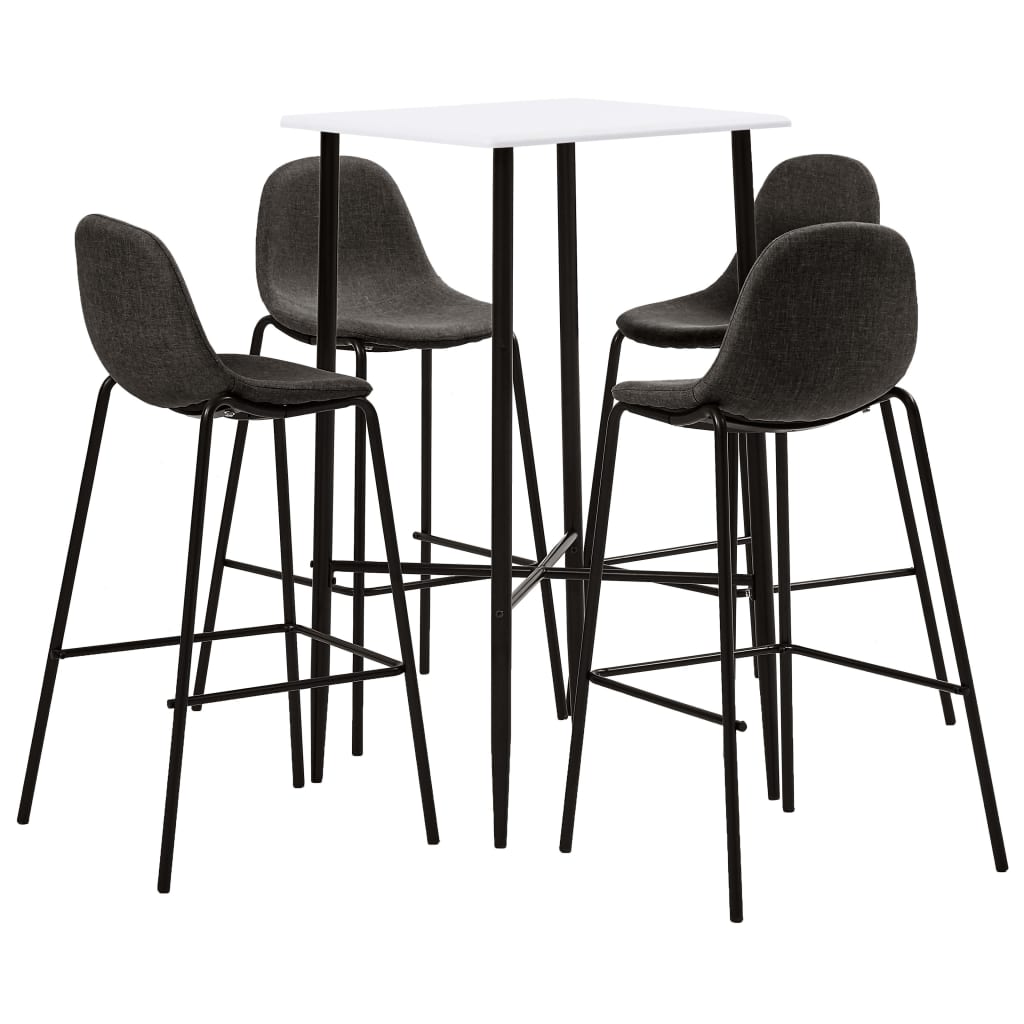 Bar Set White Mdf Compact Ergonomic Bar Set Square Modern
