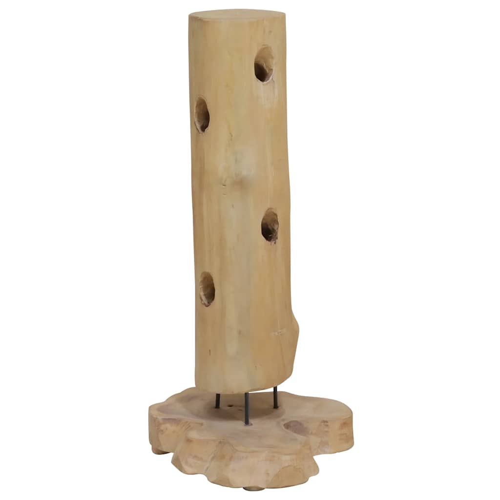 Wine Rack For 8 Bottles 15.7"X11.8"X31.5" Solid Teak Wood