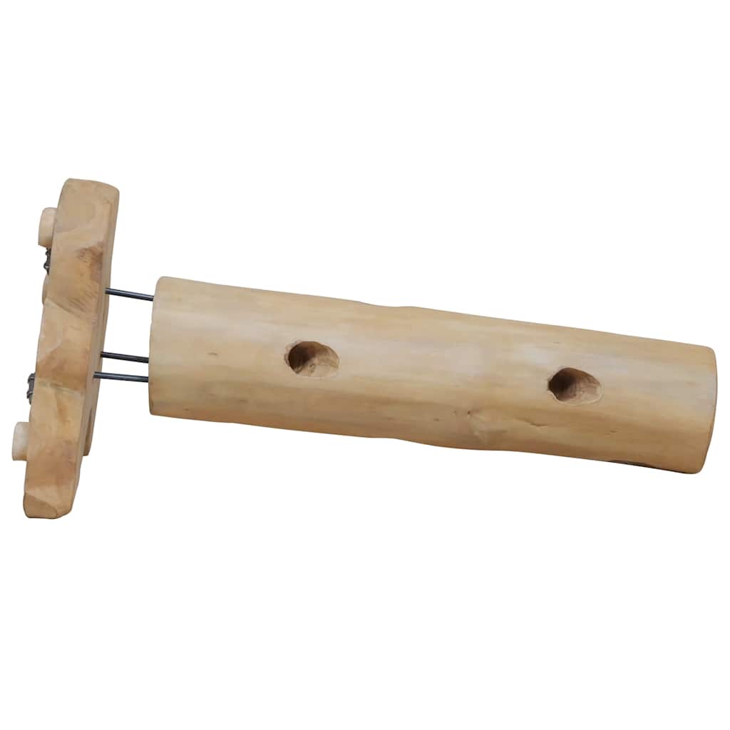 Wine Rack For 8 Bottles 15.7"X11.8"X31.5" Solid Teak Wood