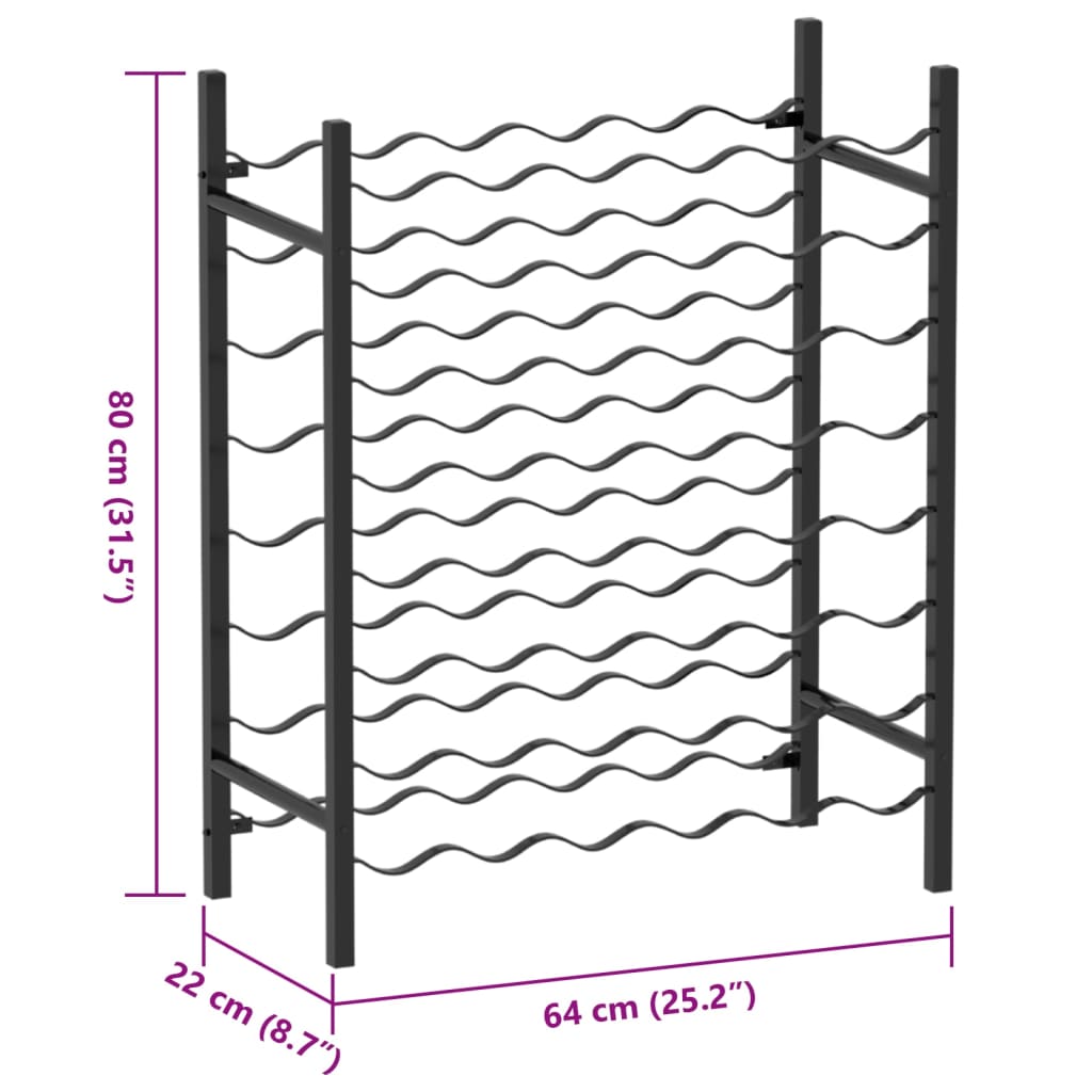 Wine Rack For 48 Bottles Metal