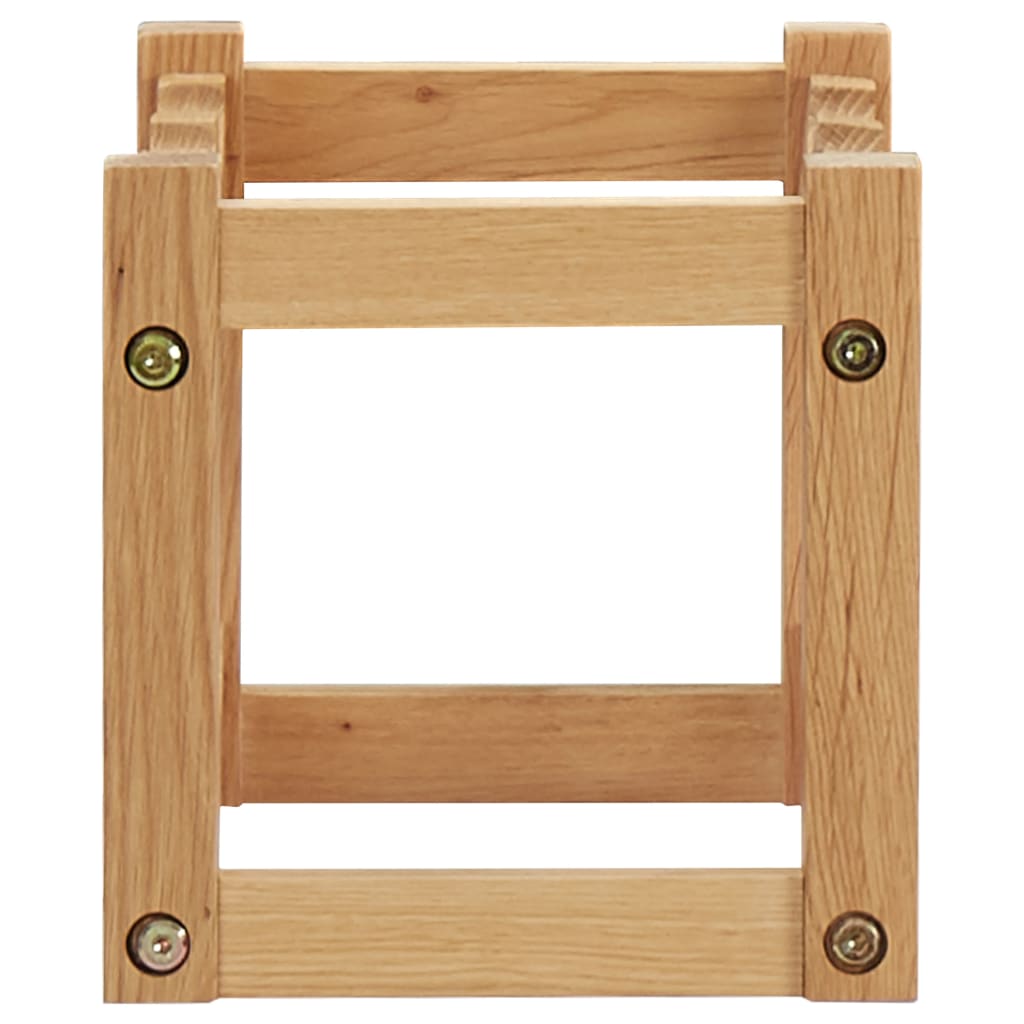 Wine Rack For 6 Bottles 14.6"X8.3"X8.3" Solid Oak Wood