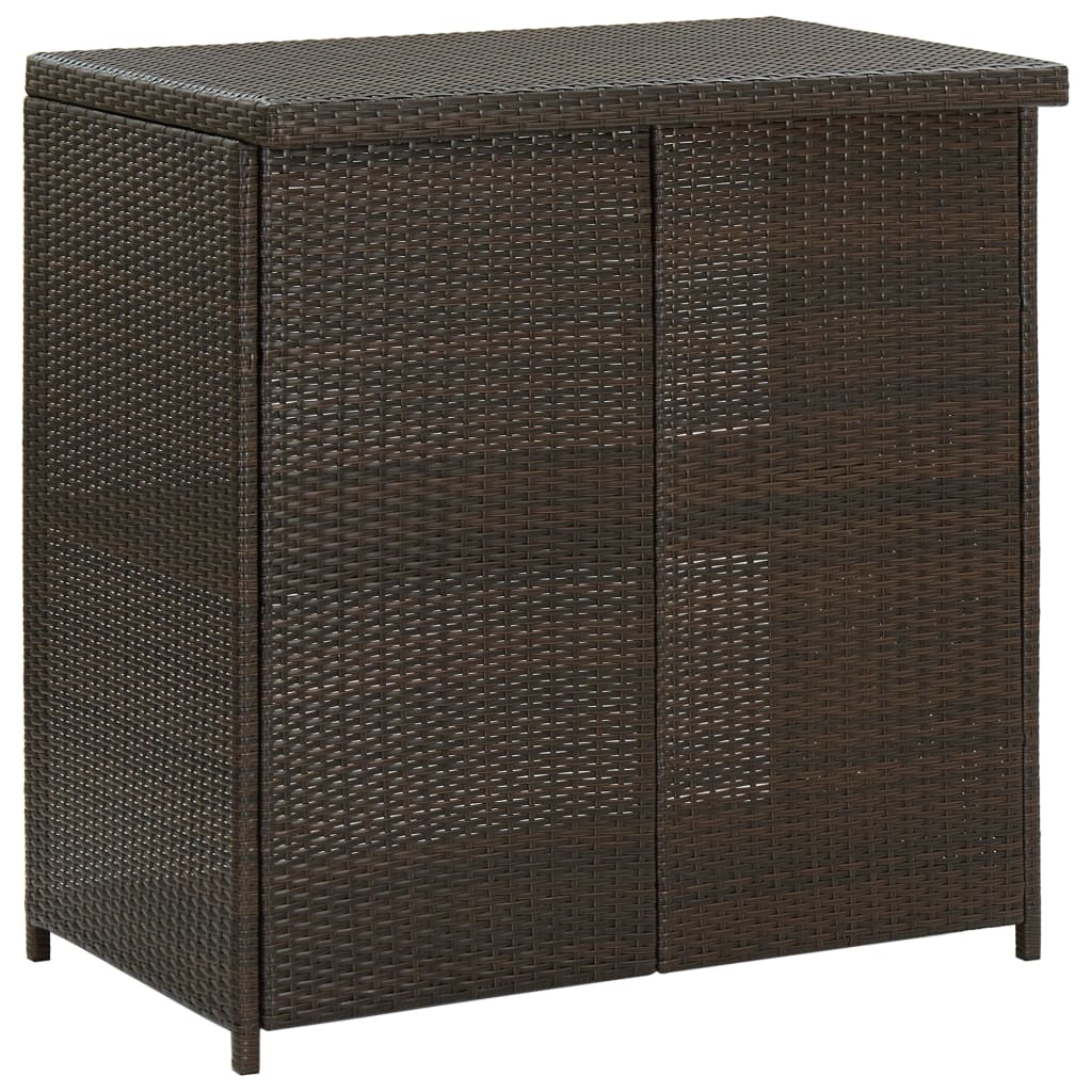 Bar Set Pe Rattan, Steel Large Bar Set Rectangular