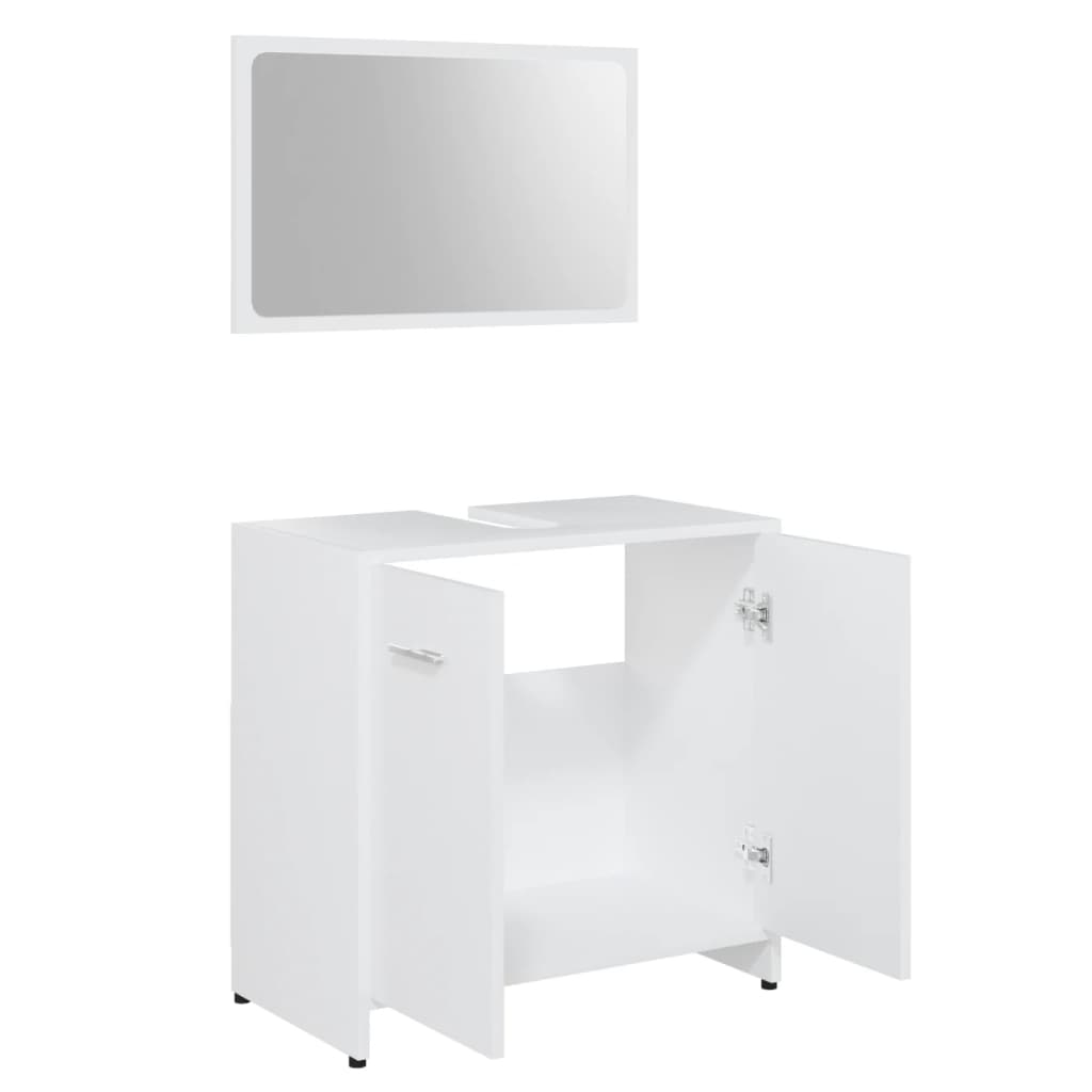 Bathroom Furniture Set Engineered Wood Medium